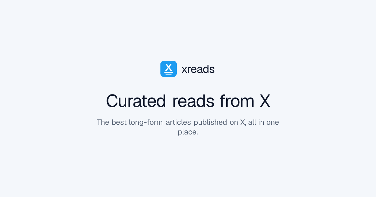 Curated Articles from X